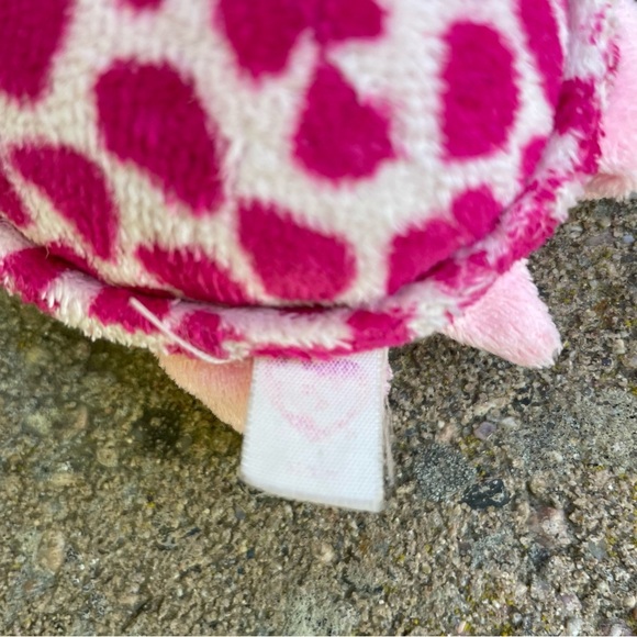 Ty Safari Giraffe Myrtle the Turtle Beanie Baby Brown Pink Plush Toy Set - Picture 5 of 5